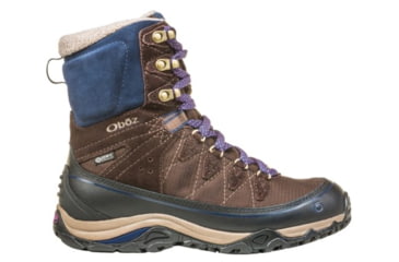 Image of Oboz Juniper 8 Inch Insulated B-Dry - Womens, Cocoa/ Cobalt, Medium, 6.5, 81702-CocoaCobalt -Medium-6.5
