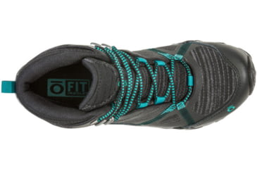 Image of Oboz Lynx Mid B-Dry - Womens, Black/ Aqua, Medium, 9, 72802-BlackAqua-Medium-9