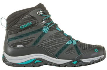 Image of Oboz Lynx Mid B-Dry - Womens, Black/ Aqua, Medium, 9, 72802-BlackAqua-Medium-9