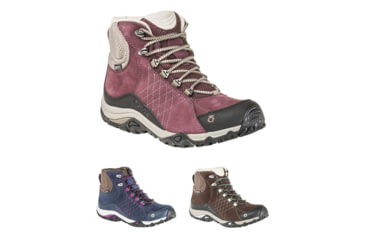 Image of Oboz Sapphire Mid B-DRY Casual Shoe - Womens, Boysenberry, Huckleberry, Java