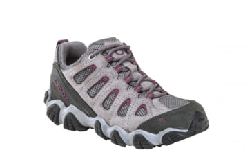 Image of Oboz Sawtooth II Low B-DRY Hiking Shoes - Womens, Pewter/Violet, 7.5, 23402-1028-7.5