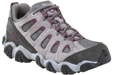 Image of Oboz Sawtooth II Low B-DRY Hiking Shoes - Womens, Pewter/Violet, 10, 23402-1028-10