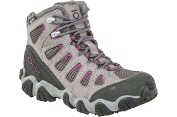 Image of Oboz Sawtooth II Mid B-DRY Hiking Boots - Womens, Pewter / Violet, 7, 23702-PV-MEDIUM-7-DEMO