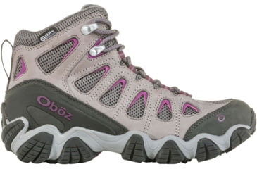 Image of Oboz Sawtooth II Mid B-DRY Hiking Boots - Womens, Pewter / Violet, 7, 23702-PV-MEDIUM-7-DEMO