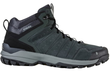 Image of Oboz Sypes Mid Leather B-DRY Hiking Shoes - Mens, Dark Shadow, 9, Medium, 77101-DrkShd-9-Medium