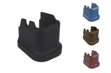 Image of Obsidian Arms Sig Sauer P320 X5 1-Round Extended Base Pad, Black, Blue, Flat Dark Earth, Red