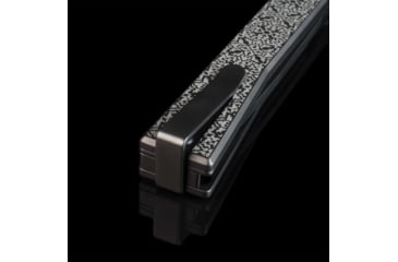 Image of Ocaso Knives Engraved Solstice Folding Knife, 3.5in, CPM S35VN, Fleur-De-Lis/Titanium Pattern Handle, Black, 10EFB