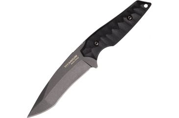 Image of Ocean Master Tactical Fixed Blade Fixed Blade Knife, Black PE Blade, Black handle OMTK300