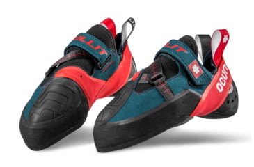 Image of Ocun Bullit Climbing Shoes, Petrol/Red, 4.5, 4576-Petrol/Red-4.5