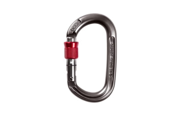 Image of Ocun Osprey Screw Carabiner, Anthracite/Red, 2450-Antr/Red