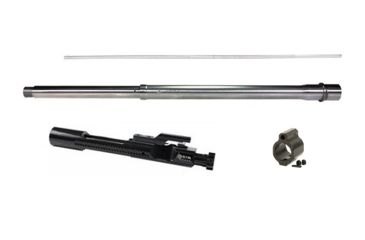 Image of ODIN Works 18in 6.5 Grendel/LBC Barrel, DMR profile, int. gas placement, w/tunable GB, W/BCG, Stainless Steel, 18in, B-6.5-18-INT-TG-BCG