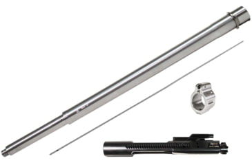 Image of ODIN Works AR-15 22 ARC 21in Threaded Barrel, XL Rifle Gas System, 1/2-28 Threads, 1-7 Twist, 416 Stainless Steel, DMR Profile with .750 Tuneable Gas Block, with a Bolt Carrier Group, Stainless Steel, B-22ARC-21-2R-TG-BCG