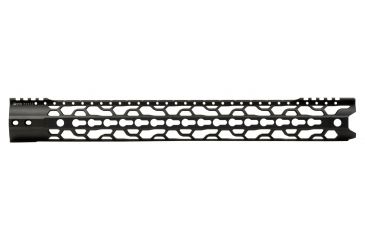 Image of ODIN Works KeyMod 308 O2 Lite Forend, High Profile, Black, 17.5 in, F-17-KM-O2-308-2.06