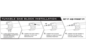 Image of ODIN Works Tunable Low Profile Gas Block, Stainless Steel, GB-Tune-SS