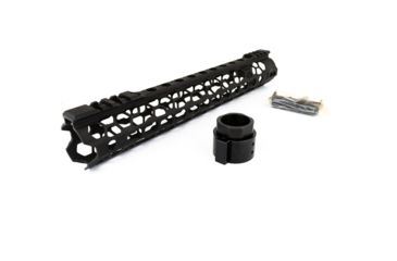 Image of ODIN Works O2 Lite Free Float .223/5.56 KeyMod Forend, Black, Low Profile, 12.5in F-12-KM-O2