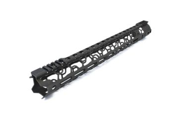 Image of ODIN Works O2 Lite Free Float AR10 M-LOK Forend, QD, High Profile, Black, 17.5 in, F-17-ML-O2-308-2.06