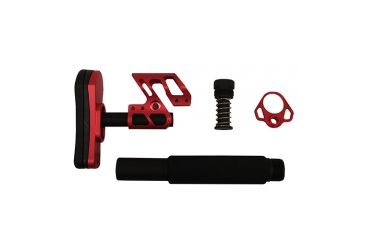 Image of ODIN Works Zulu Collapsible Stock w/ Padded Pistol Buffer Tube - Rd OS-ZULU-KIT-RED