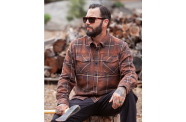 Image of Off The Grid Destroyer Flannel - Men's, Tall, Burnt Brown, Extra Large, OMWL321014BT08