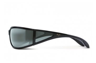 Image of Maui Jim Offshore Sunglasses w/ Gloss Black Frame and Neutral Grey Lenses - 444-02, Side View