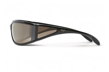 Image of Maui Jim Offshore Sunglasses w/ Gloss Black Frame and HCL Bronze Lenses - H444-02, Side View