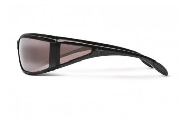 Image of Maui Jim Offshore Sunglasses w/ Gloss Black Frame and Maui Rose Lenses - R444-02, Side View