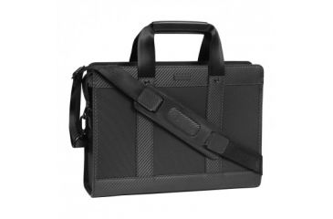 Image of Ogio Gran Premio Nylon-Leather Brief Carrying Bag, Black NL006