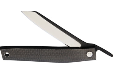 Image of Ohta Knives FK9 Folder Knife, 3.5in D2 Tool Steel Blade, Carbon Fiber Handle, OFF FK9CF