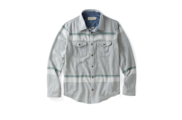 Image of Outerknown Blanket Shirt - Men's, Final Sale, Heather Grey Sunzal Stripe, 2XL, 1310205-HYP-XX-XXL
