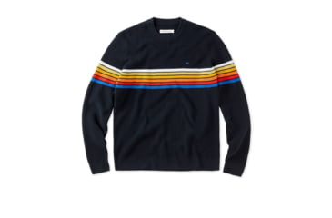 Image of Outerknown Nostalgic Sweater - Men's, Black Rainbow, Extra Large, 1410079-OBR-XX-XL