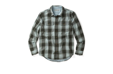 Image of Outerknown The Slowdown Shirt - Men's, Final Sale, Off Duty Drab Ombre Plaid, Extra Large, 1310212-DDO-XX-XL