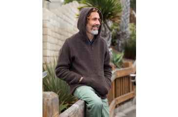 Image of Outerknown The Woolaroo Hoodie - Men's, Heather Beachwood, Extra Large, 3520002-HBZ-XX-XL
