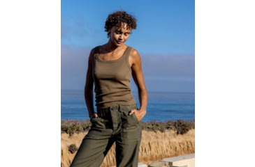 Image of Outerknown Sojourn Ribbed Tank - Women's, Final Sale, Olive Brown, 2XL, 2220021-OBN-XX-XXL