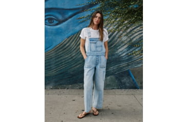 Image of Outerknown The Maker Overalls - Women's, 31in Inseam, Pale Vintage, Large, 2160001-PVT-XX-L