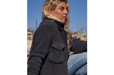 Image of Outerknown The Woolaroo Shirt Jacket - Women's, Final Sale, Heather Charcoal, Medium, 2510070-CHH-XX-M