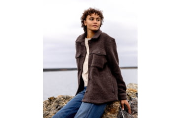Image of Outerknown The Woolaroo Shirt Jacket - Women's, Heather Beachwood, Extra Small, 2510070-HBZ-XX-XS