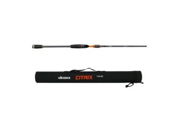 Okuma Citrix Travel Rod 4pc Spinning Case Fishing Pole Okuma