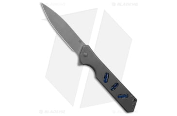 Image of Olamic Cutlery Rainmaker Folding Knife, 4.25in, Bohler M390 Stainless Steel, Drop Point Blade, Titanium Gray Handle, Gray/Gray, 9.75in, BHQ-180407