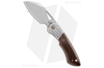 Image of Olamic Cutlery WhipperSnapper BL Folding Knife, 2.875in, CTS-XHP, Sheepsfoot Blade, Titanium Gray/Brown Handle, Steel/Gray/Brown, 6.875in, BHQ-189609