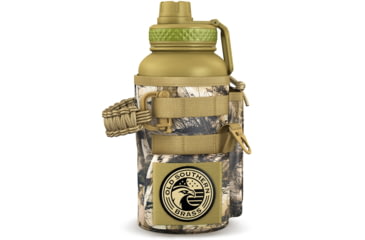 Image of Old Southern Brass Combat Canteen - Woodland Camo 32oz, OSB-32OZ-WB-WOODS