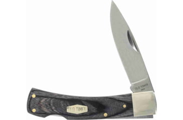 Image of Old Timer Heritage Series 2.8in 5OT Bruin Folding Knife, D2 Blade, Gray Laminate Wood Handle, 1135989