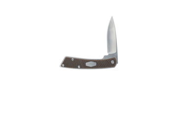 Image of Old Timer Slim Drop Point Folding Knife, 2.6in, 7Cr Stainless Steel, Drop Point Blade, Brown TPE Handle, Clam Pack, 1226419