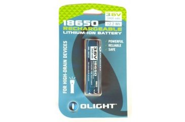 Image of Olight 18650 Rechargeable Lithium-Ion Battery - 3400mAh, Blue OLIGHT-18650-3400MAH-CARD