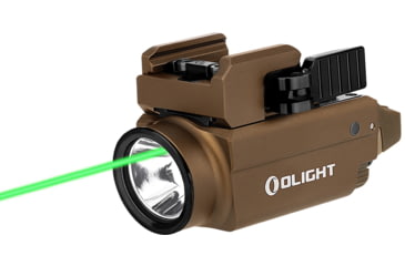 Image of Olight Baldr S Rail Mounted Light 800 Lumens Desert Tan w/ Green Laser, FL-OL-BALDRS-TN