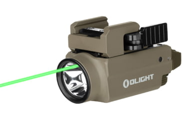 Image of Olight Baldr S Rail Mounted Light 800 Lumens Flat Dark Earth w/ Green Laser, BALDRS