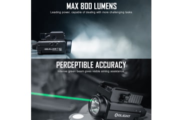 Image of Olight Baldr S Rail Mounted Light 800 Lumens Desert Tan w/ Green Laser, FL-OL-BALDRS-TN