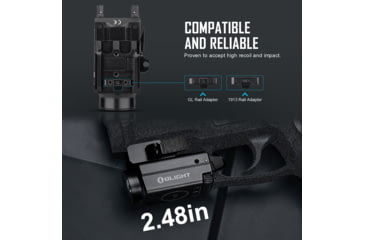 Image of Olight Baldr S Rail Mounted Light 800 Lumens Desert Tan w/ Green Laser, FL-OL-BALDRS-TN