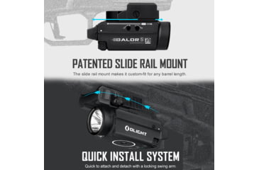 Image of Olight Baldr S Rail Mounted Light 800 Lumens Desert Tan w/ Green Laser, FL-OL-BALDRS-TN