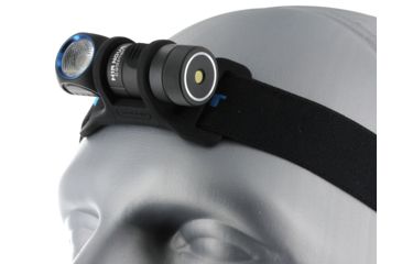 Image of Olight H1R CW Rechargeable LED Headlamp - CREE XM-L2 LED - Cool White - 650 Lumens - Includes 1 x 16340, Black, OLIGHT-H1R-CW