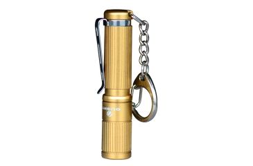 Image of Olight i3S LED Flashlight, 80 Lumens, Gold Body, Black OLIGHT-I3S-GOLD