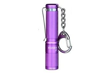 Image of Olight i3S LED Flashlight with 80 Lumen CREE XP-G2 LED - Uses 1 x AAA - Purple Body, Black OLIGHT-I3S-PURPLE